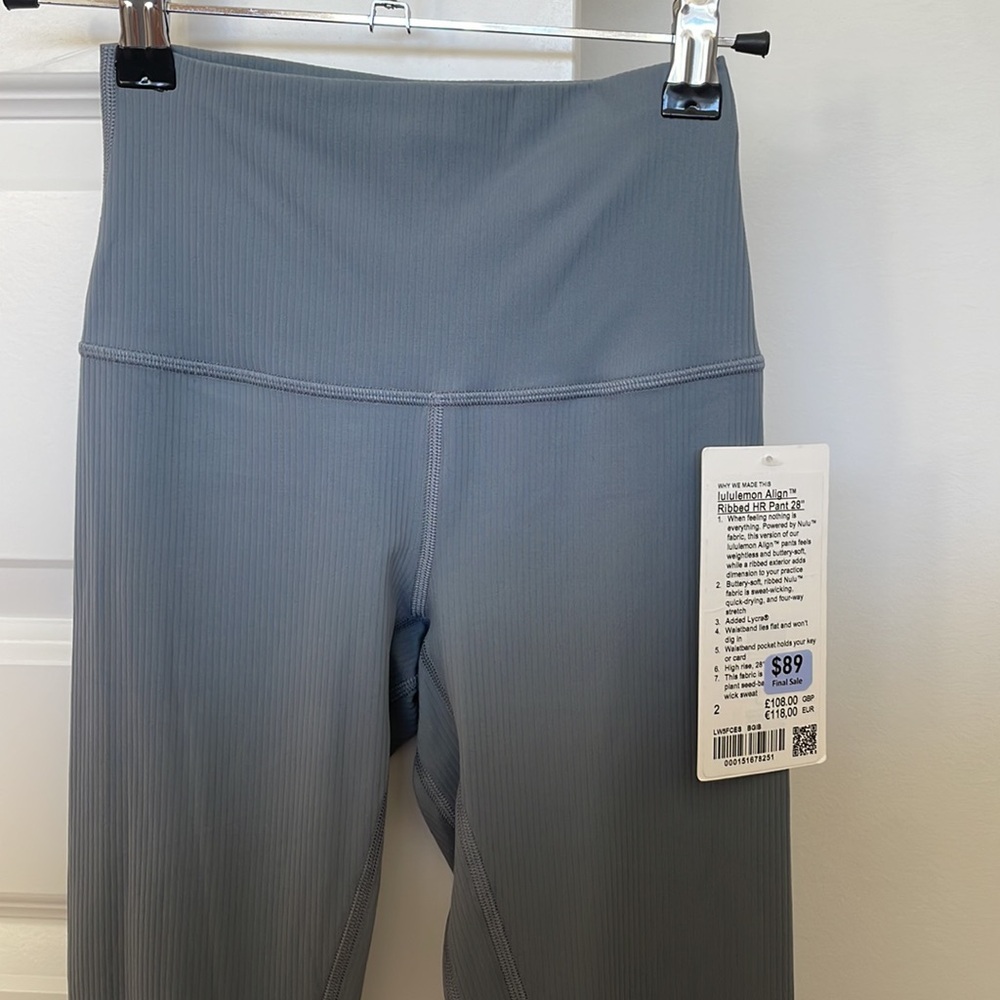Lululemon Align High-Rise Ribbed Pant 28"